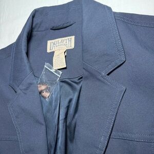 Duluth Trading Co Canvas Blazer Utility Chore Coat Classic Spandex Blue Mens XL